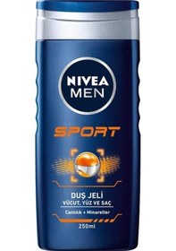 Resim Nivea Men Sport Erkek Saç Yüz ve Vücut Yıkama Jeli 250 ML 
