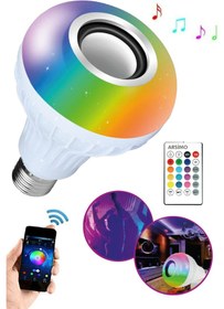Resim Bluetooth Hoparlör Ve Led Lamba Uzaktan Kumandalı Ampul 