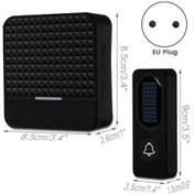 Resim Ulzyvf Zilleri Zili Zil Su Kapı Kapı Kablosuz Ip65 Güneş Geçirmez Fişi Enerjili -ab 300m Py 