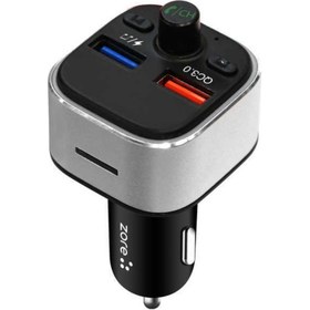 Resim Bluetooth Transmitter Mp3 Araç Şarjı Siyah 