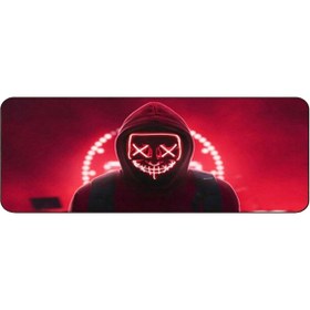 Resim 70x30 cm Hacker 2 Dikişli Kaydırmaz Taban Speed Ver. Mouse Pad Oyuncu Gaming 