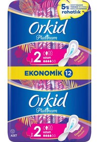 Resim Orkid Platinum Hijyenik Ped Uzun 12'li 