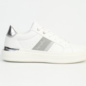 Resim Benetton Kadın Beyaz Gümüş Spor Ayakkabı İTHAL BNI-12074 