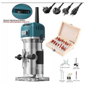 Resim Moonshop 3800 Watt Profesyonel Formika Traşlama Freze Makinası. 