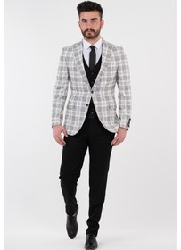 Resim Sir Kombinli Regular Fit Erkek Takım Elbise 