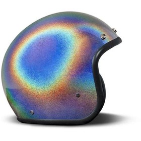 Resim Dmd Jet Retro Rainbow Açık Motosiklet Kaskı 