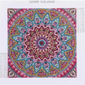 Resim Shineyee 5d Yaratıcı El Sanatı Manda Çiçeği Pano, 25x25 Cm Yaratık Kesim Taşlı, Ev Dekorasyonu İçin Dıy Diamond Painting Seti 