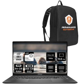 Resim MSI Modern 15 F13MG i7 1355U 64GB 256GB SSD 15.6\ FHD 60Hz FDOS Taşınabilir Bilgisayar & PER4 ÇANTA 