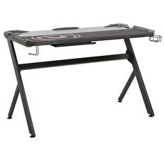Resim Adore Mobilya Ryze Extreme Karbon Fiber RGB Oyuncu Masası - Siyah 120x60x76 CM 