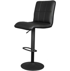 Resim Bürocci Carla Bar Taburesi-Siyah Deri-9503Y0101-Siyah 