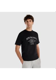 Resim New Balance Siyah Erkek T-shirt Mnt1508-bk Siyah 