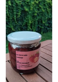 Resim Nav Çilek Reçeli Ev Yapımı Katkısız Cam Kavanoz 450 G 