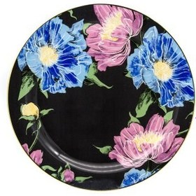 Resim Marianna Flower Siyah Cam Servis Tabağı 3'lü 