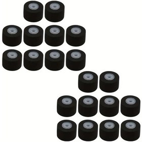 Resim Hightower Siyah 20 Adet 10x6.5x1.5mm Ses Amplifikatörü Kayıt Tekerleği 