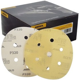 Resim Mırka Gold 150Mm Cırtlı 6 1D - Zımpara 1 Paket - 60 Kum 