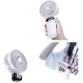 Resim Taşınabilir Fan Mini Taşınabilir Masaüstü Katlanabilir Küçük Fan Alacakaranlık Beyaz 