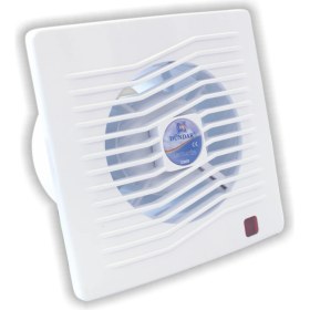 Resim Dündar 18.5x18.5 cm L-12 2100 D/D 220 230 Volt Monofaze Ev Tipi Plastik Banyo Tuvalet Fanı Lüks Aspiratör 