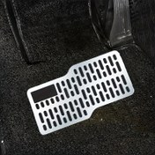 Resim Fit Paslanmaz Çelik Araba Paspasları Vidalarla - Kaymaz Pedal Tamir Pedleri, Geliştirilmiş Araç Güvenliği ve Dayanıklılığı için Geniş Metal Ayak Pedalı, Kaymaz Araba Paspasları | Izgara Desenli Paspaslar | Güvenli Uygun Paspaslar, Araba Kaydırmaz Mat 