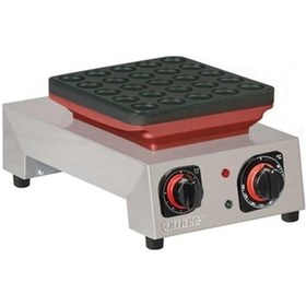 Resim Elektrikli Manuel Mini Top Poffertjes Model Tekli Pankek Makinesi Zamanlayıcılı Pfr.01.e11 