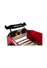 Resim Kırmızı Arabalı Yatak Sport Mst Full Ledli Kumandalı Ve Müzikli 90x190 Cm 