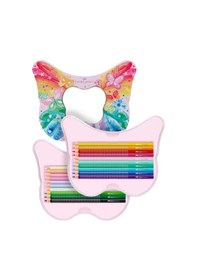 Resim Faber-Castell 20 Renk Kuru Boya Kelebek Teneke Kutulu 20 Li Kuruboya 