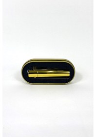 Resim Clipper Çakmak Mat Gold Rengi Özel Kutulu İç-dış Metal 
