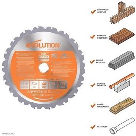 Resim Evolution R185tct-20cs Çoklu Malzeme İçin Daire Testere Bıçağı, 185mm 