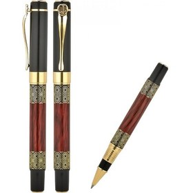 Resim Büro Ev Ofis Hediyesi İçin Tasarım Desenli Metal Roller Kalem 