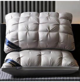 Resim Sunshine022 2 Adet Lüks Otel Yastığı 800g Boyun Destek Polyester Her Mevsim Gri 