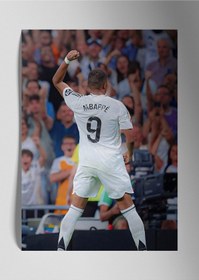 Resim Metal Baskı Parlak Duvar Tablosu - Kylian Mbappe Real Madrid 