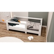 Resim Ninnimo Vega Montessori %100 Mdf Y2 Karyola Beyaz 90x190 Yatak Uyumlu K 2004 