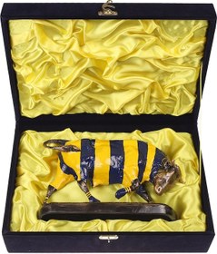 Resim Fenerbahçe Lisanslı Kadife Kutulu Boğa Biblo Heykeli. 