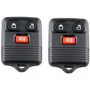 Resim Neevoyu 2 Adet Ford/lincoln/mazda Uyumlu 3 Tuşlu Keyless Entry Kumanda Anahtarı - Siyah Cr2032 Pil Dahil 