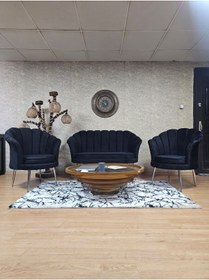 Resim ZAFİR İstiridye Takım Krom Kaplama Sivriltme Ayak Çay Seti Koltuk Takımı 