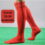 Resim GAZELMANYA Çocuk Futbol Maç Çorabı 33-39 Futbol Tozluk Futbol Halısaha Çorabı Çocuk Konç Halı Saha Çorabı 