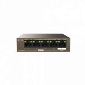 Resim Tenda Teg1105pd 5 Port 4 Port Poe 1 Port Poe In 10-100-1000 Switch Çelik Kasa Rack Mount 