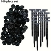 Resim 100 adet Kendinden Kilitlemeli Zip Bağları Seti, 50 Zip Bağları + 50 Güvenlik Tokası - Ağır Hizmet Tipi Kaymaz Sabitleme - Otomotiv Telkikleri, DIY Projeleri, Elektrik Mühendisliği için Uygun - İç ve Dış Mekan Dayanıklı Düzenleyici | Sağlam ve Dayanıklı | Sağlam Toka 