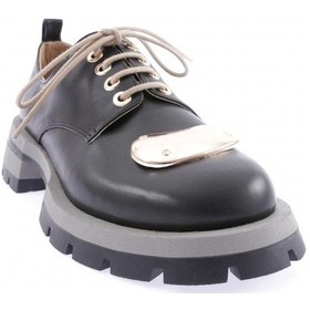 Resim Dgn 4002 Kadin Aksesuarli Loafer Ayakkabi 4002-1974-R4864 Siyah 