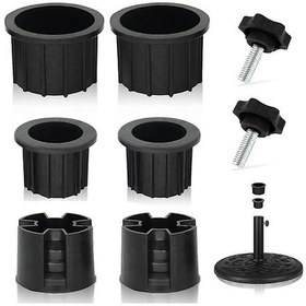 Resim 8 Adet Şemsiye Tabanı Standı Delik Halkası Tıpa Kapağı Ve Kapağı Veranda Şemsiye Standı Yedek Parça Standı Taban Sabitleyici 