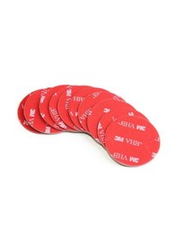 Resim Powermaster Pm-25705 25mm Yuvarlak 3m Çift Taraflı Bant 10'lu Paket 