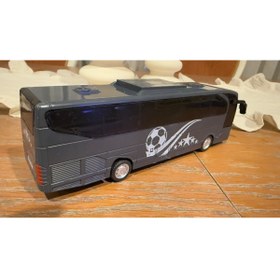 Resim handanca Şampiyon Takım Otobüsü Bjk Sürtmeli Otobüs Oyuncak 22 Cm Uzunluk 