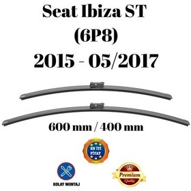 Resim Seat Ibiza St 6p8 2015 2016 2017 Uyumlu Ön Cam Silecek Süpürgesi Takımı 600/400mm Silbak Sb2416c 