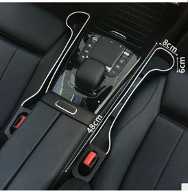 Resim Dashanshop 2 Parça Abs Araç Koltuğu Dolgusu Saklama Kutusu Ve Bardak Tutucu Siyah 