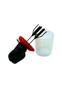 Resim Wenken Çevirme Kollu Hazneli Pratik El Mikseri Çok Renkli 