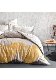 Resim Yataş Bedding Aden Ranforce Tek Kişilik Nevresim Seti - Gri 