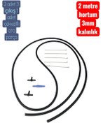 Resim oemco 2METRE SİLECEK SU FİSKİYE HORTUMU TEK PARÇA(KESİLEBİLİR) 3 ADET ARA PARÇA VE KELEPÇE SETİ 