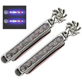 Resim Motosiklet Otomobil Rüzgar Enerji Gündüz Farı Yapışma Aksesuar 2li Set 