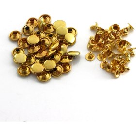 Resim SRTfootcare Perçin Rivet 33 No 7mm 50 Takım (Leathercraft, Deri Hobi) 