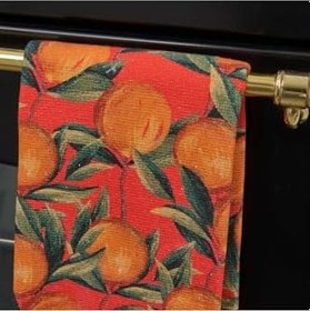 Resim Soft Randig Mutfak Havlusu - Turuncu - 40X66 Cm 