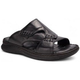 Resim Forelli Tuna 40501 Comfort Erkek Deri Terlik Siyah 
